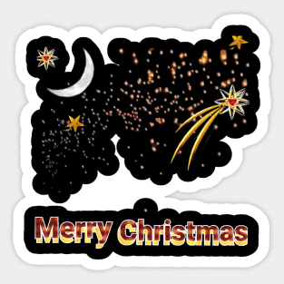 merry christmas art Design. Sticker